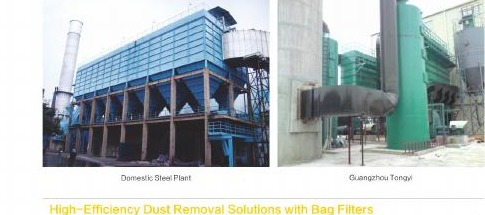 Industrial baghouse dust collection installations